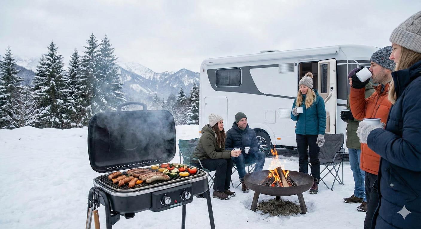 Grigliata invernale in camper