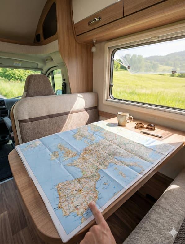 Viaggio di ritorno camper autostrada