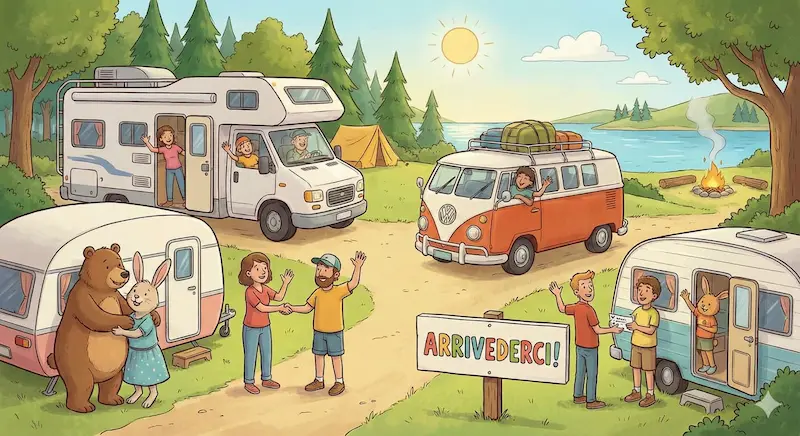 Saluti finali raduno camper